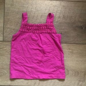 Girls tank with lace